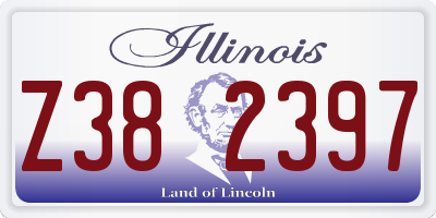 IL license plate Z382397