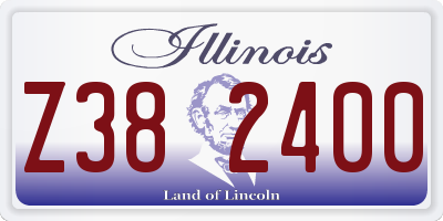 IL license plate Z382400