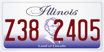 IL license plate Z382405