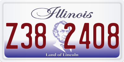 IL license plate Z382408
