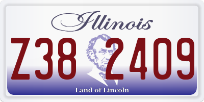 IL license plate Z382409