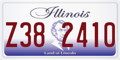 IL license plate Z382410