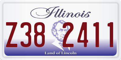 IL license plate Z382411
