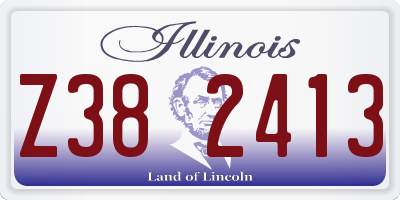 IL license plate Z382413