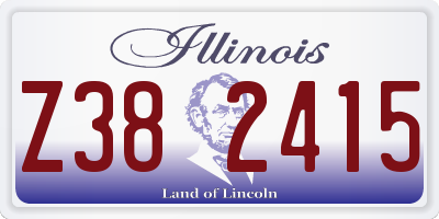 IL license plate Z382415
