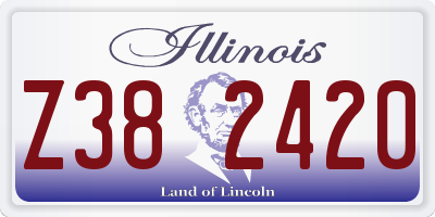 IL license plate Z382420