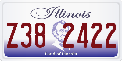 IL license plate Z382422