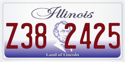 IL license plate Z382425