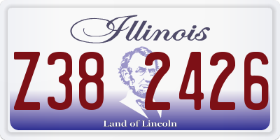 IL license plate Z382426