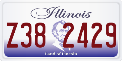 IL license plate Z382429