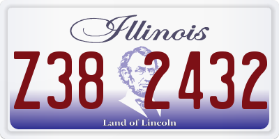 IL license plate Z382432