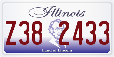 IL license plate Z382433