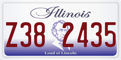 IL license plate Z382435