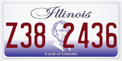 IL license plate Z382436