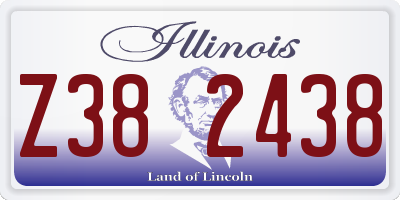 IL license plate Z382438