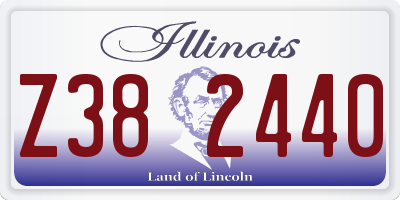 IL license plate Z382440