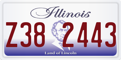 IL license plate Z382443