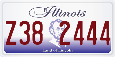 IL license plate Z382444