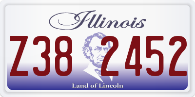 IL license plate Z382452