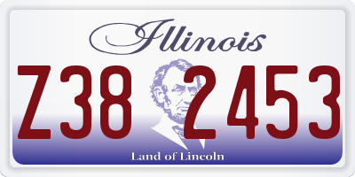IL license plate Z382453