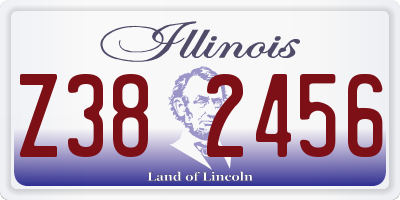 IL license plate Z382456