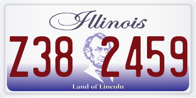 IL license plate Z382459