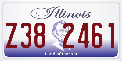 IL license plate Z382461