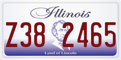 IL license plate Z382465