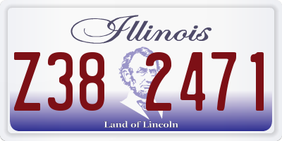 IL license plate Z382471