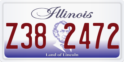 IL license plate Z382472
