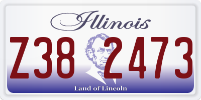 IL license plate Z382473