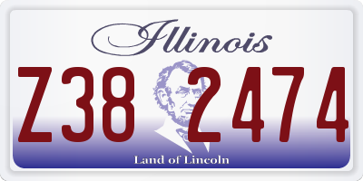 IL license plate Z382474