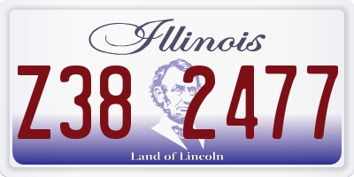 IL license plate Z382477