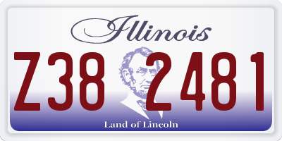 IL license plate Z382481