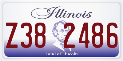 IL license plate Z382486