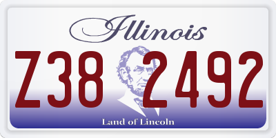 IL license plate Z382492