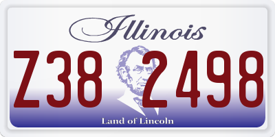 IL license plate Z382498