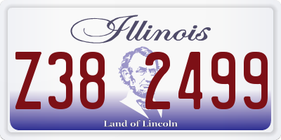 IL license plate Z382499