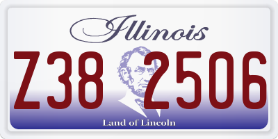 IL license plate Z382506