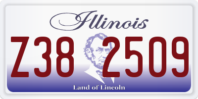 IL license plate Z382509