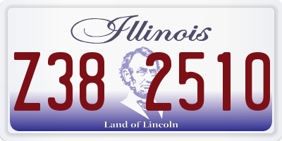 IL license plate Z382510