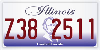 IL license plate Z382511