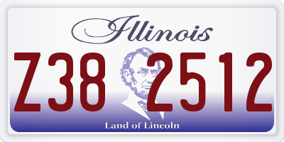 IL license plate Z382512