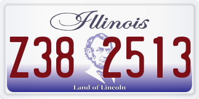IL license plate Z382513