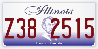 IL license plate Z382515