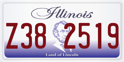 IL license plate Z382519