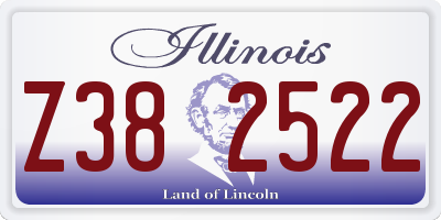 IL license plate Z382522