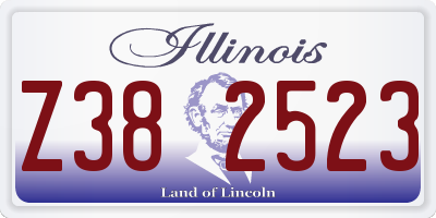 IL license plate Z382523