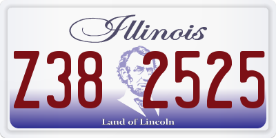 IL license plate Z382525