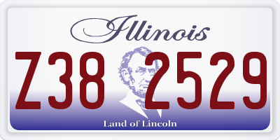 IL license plate Z382529
